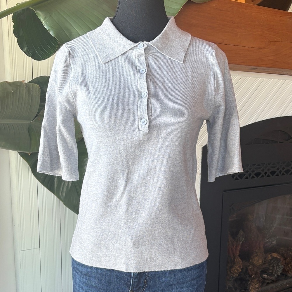 Knit Short Sleeves Polo Shirt
